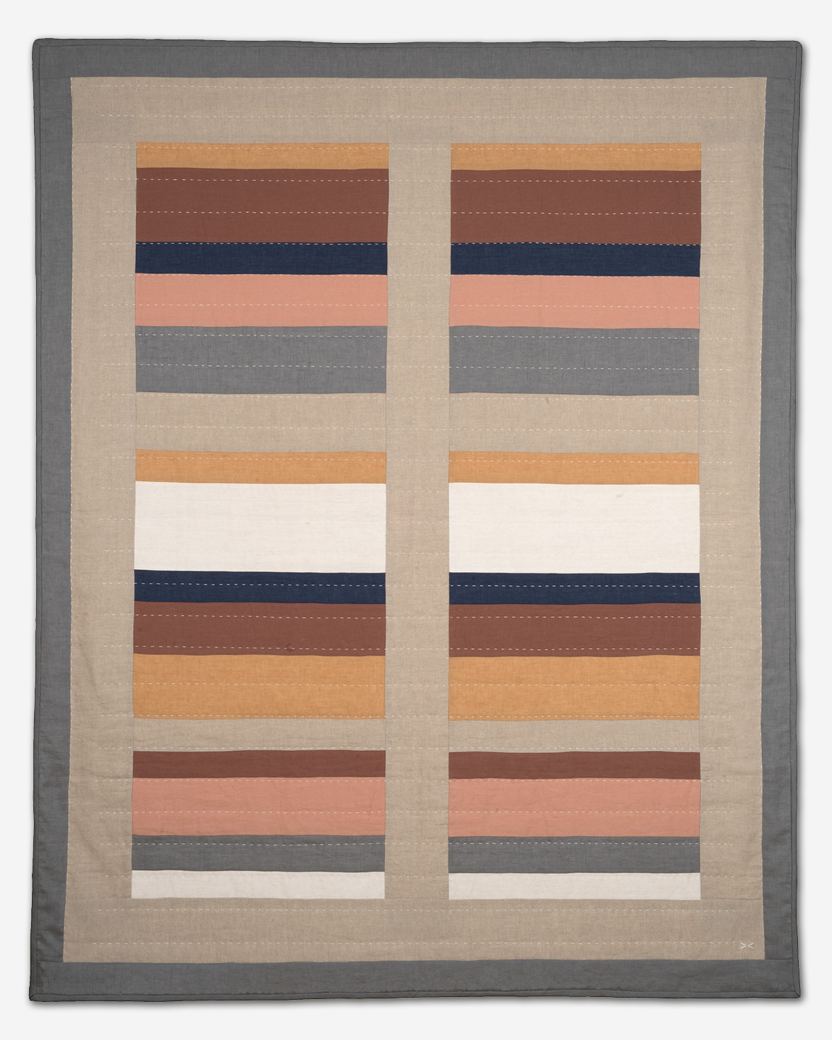 Quilt Mid-Century colours blanket Silke Abel