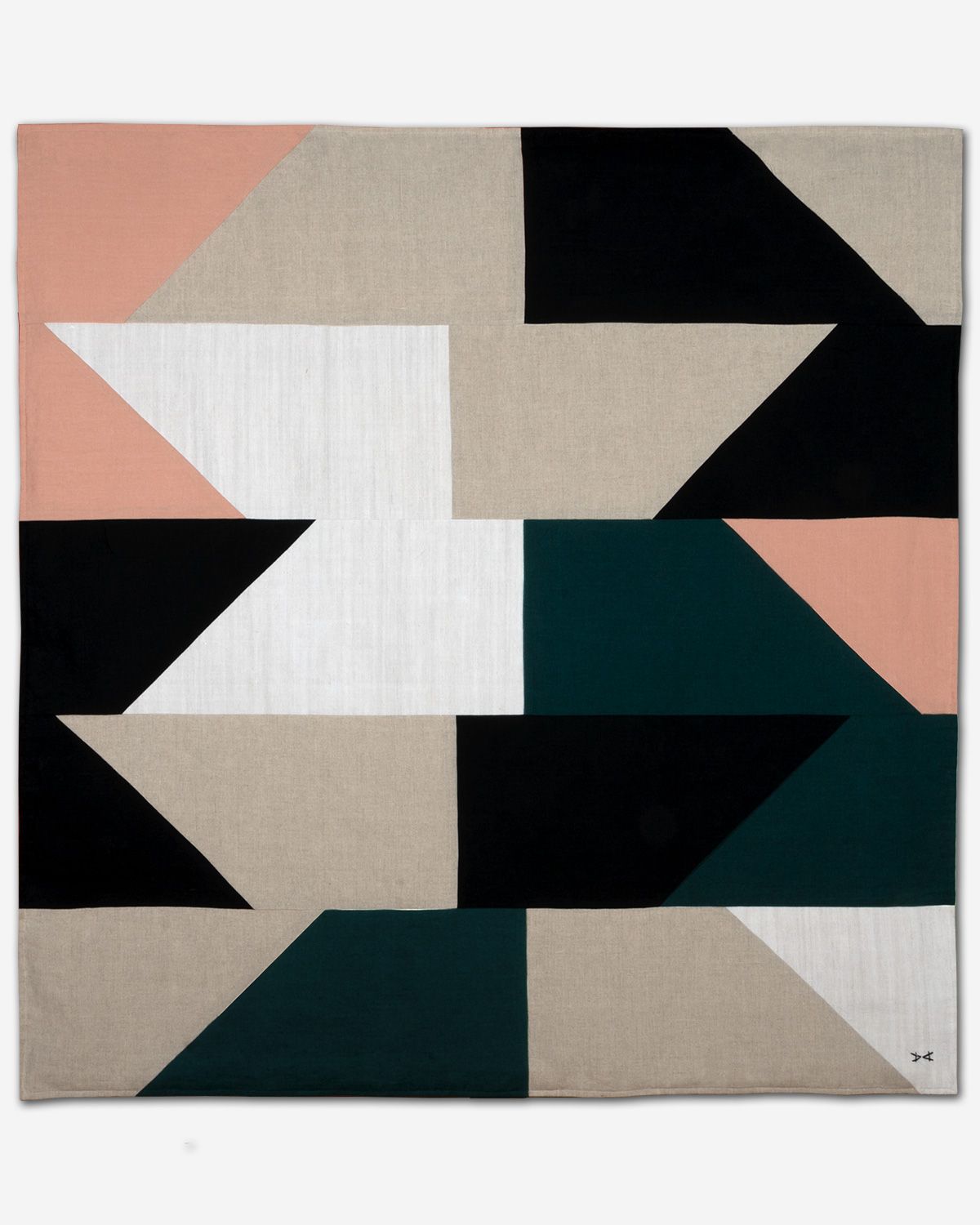 wall-hanging with abstract geometric design